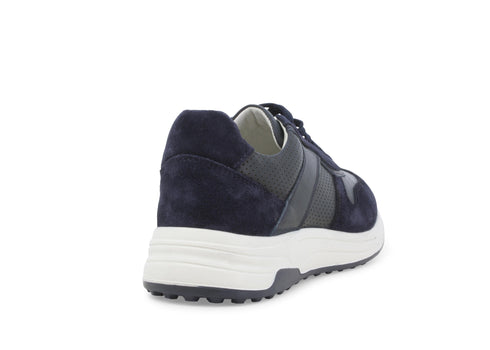 Melluso Scarpe Uomo Casual in Camoscio e Pelle Traforata